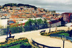 Lisbona Portogallo Miradouro Conosco Un Posto